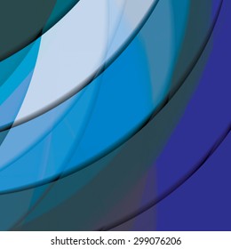 Abstract background created with colorful wavy stripes. Vector