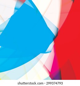 Abstract background created with colorful wavy stripes. Vector