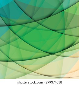 Abstract background created with colorful wavy stripes. Vector