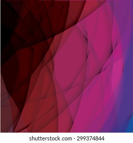 Abstract background created with colorful wavy stripes. Vector