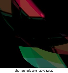 Abstract background created with colorful wavy stripes. Vector
