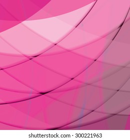 Abstract background created with colorful wavy stripes. Vector