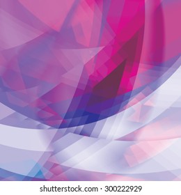 Abstract background created with colorful wavy stripes. Vector
