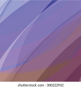 Abstract background created with colorful wavy stripes. Vector