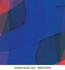Abstract background created with colorful wavy stripes. Vector