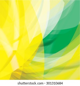 Abstract background created with colorful wavy stripes. Vector