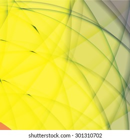 Abstract background created with colorful wavy stripes. Vector