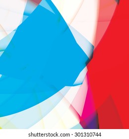 Abstract background created with colorful wavy stripes. Vector