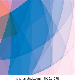 Abstract background created with colorful wavy stripes. Vector
