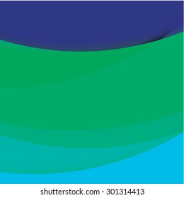 Abstract background created with colorful wavy stripes. Vector