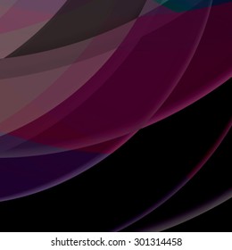 Abstract background created with colorful wavy stripes. Vector
