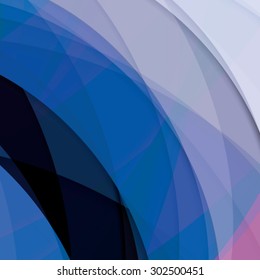 Abstract background created with colorful wavy stripes. Vector