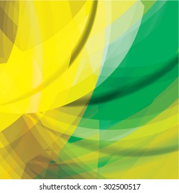 Abstract background created with colorful wavy stripes. Vector