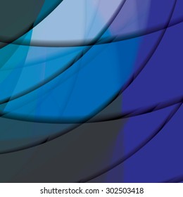 Abstract background created with colorful wavy stripes. Vector