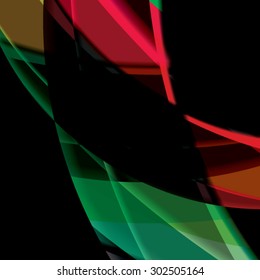 Abstract background created with colorful wavy stripes. Vector