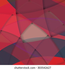 Abstract background created with colorful wavy stripes. Vector