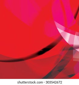 Abstract background created with colorful wavy stripes. Vector