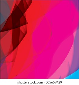 Abstract background created with colorful wavy stripes. Vector