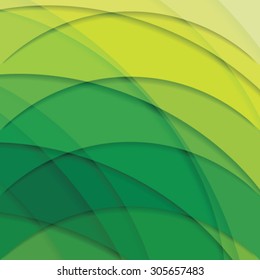 Abstract background created with colorful wavy stripes. Vector