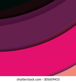 Abstract background created with colorful wavy stripes. Vector