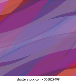 Abstract background created with colorful wavy stripes. Vector