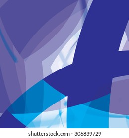 Abstract background created with colorful wavy stripes. Vector