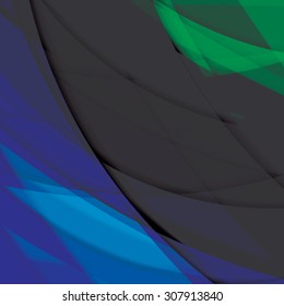 Abstract background created with colorful wavy stripes. Vector