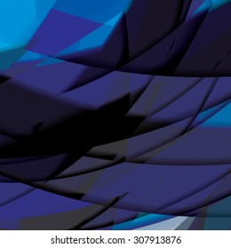 Abstract background created with colorful wavy stripes. Vector