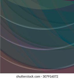 Abstract background created with colorful wavy stripes. Vector