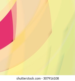 Abstract background created with colorful wavy stripes. Vector