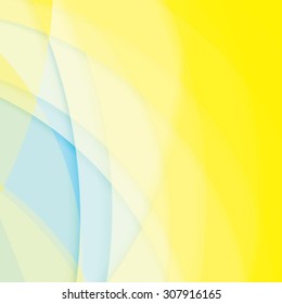 Abstract background created with colorful wavy stripes. Vector