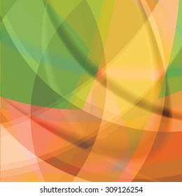 Abstract background created with colorful wavy stripes. Vector