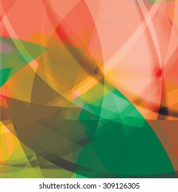 Abstract background created with colorful wavy stripes. Vector