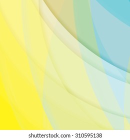 Abstract background created with colorful wavy stripes. Vector