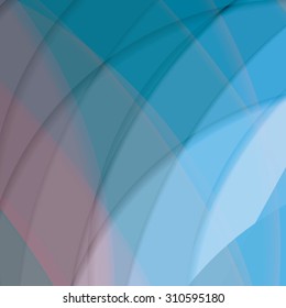 Abstract background created with colorful wavy stripes. Vector