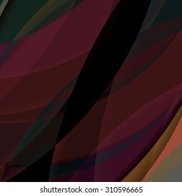 Abstract background created with colorful wavy stripes. Vector