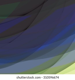 Abstract background created with colorful wavy stripes. Vector