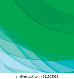 Abstract background created with colorful wavy stripes. Vector