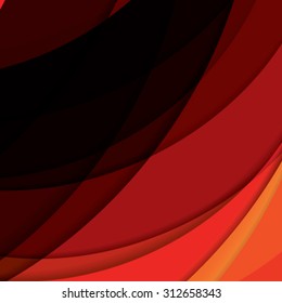 Abstract background created with colorful wavy stripes. Vector