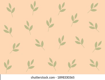Abstract background created with green leafy branch.