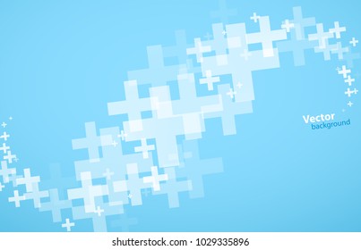 Abstract background created with plus sign.