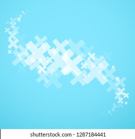 Abstract background created with plus sign.