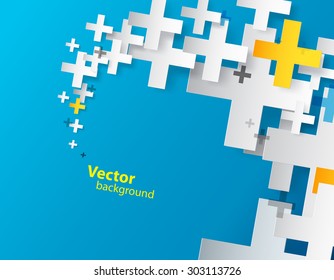 Abstract background created with plus sign. 