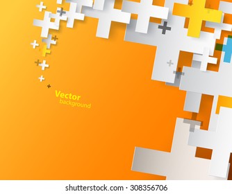 Abstract background created with plus sign. 