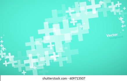 Abstract background created with plus sign.