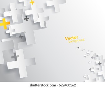 Abstract background created with plus sign.