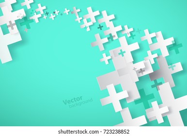 Abstract background created with plus sign.