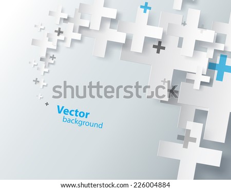 Abstract background created with plus sign. 