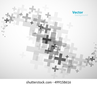 Abstract background created with plus signs - horizontal version.
