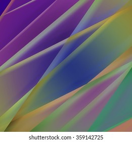 Abstract background created using colorful overlaid stripes. Vector illustration, can be used for presentations, graphic designs brochures, web design.